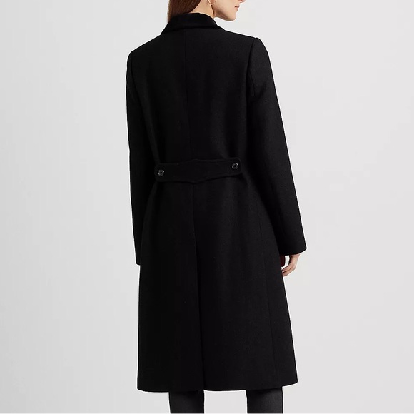 New Ralph Lauren Wool-Blend Twill Double-Breasted Coat $595 - Picture 2 of 11